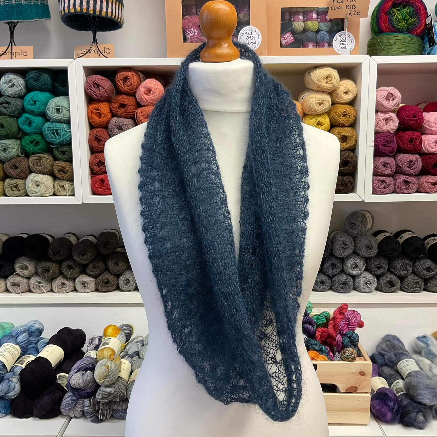 Simple Mohair Cowl