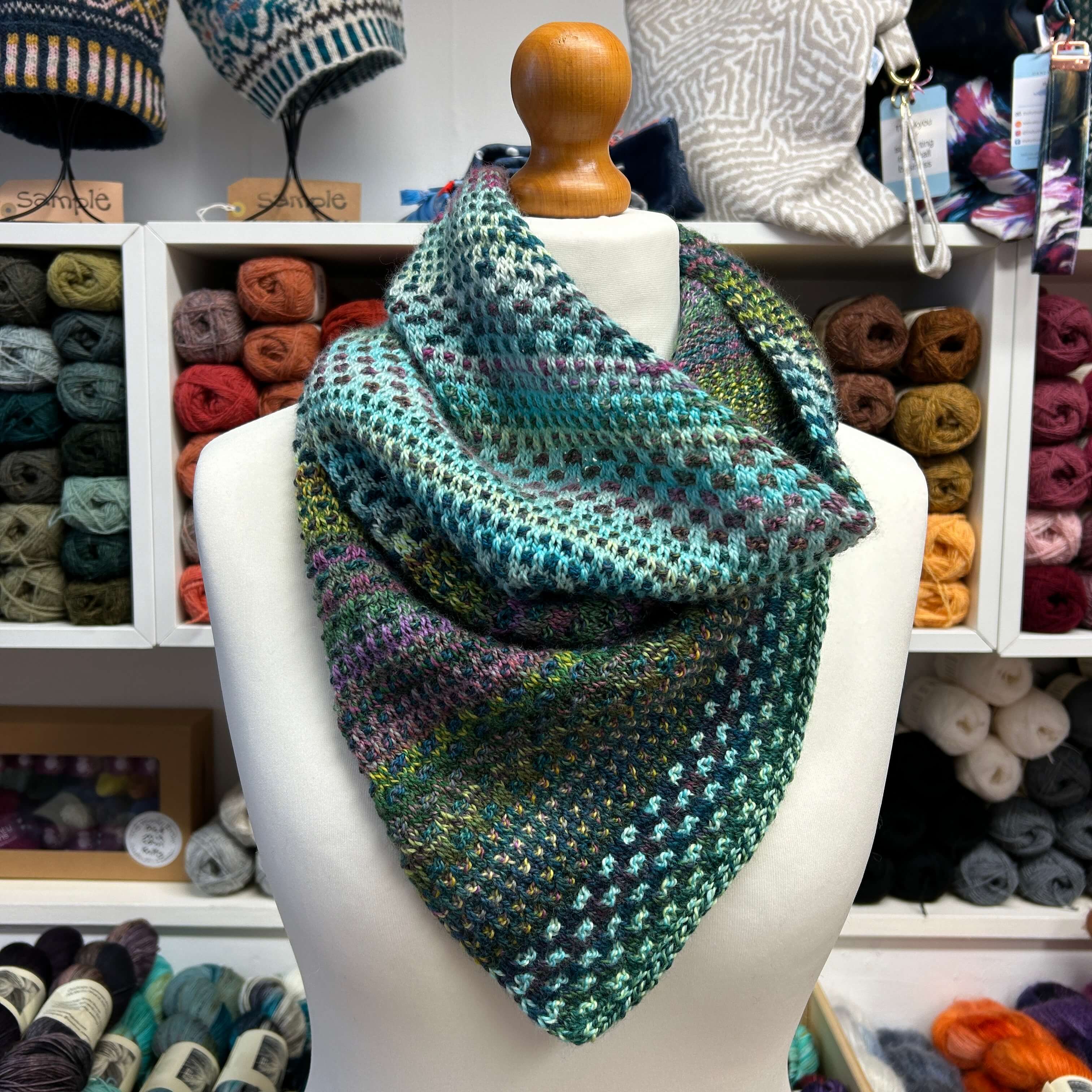 The Shift designed by Andrea Mowry knitted in Schoppel Wolle