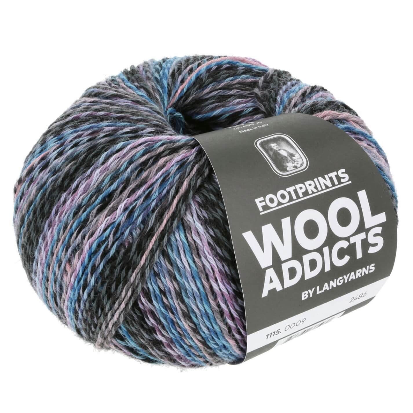 【FOLL】washed wool gaba all in one Lang Wool Addicts Footprint sock wool, perfect for shawls too