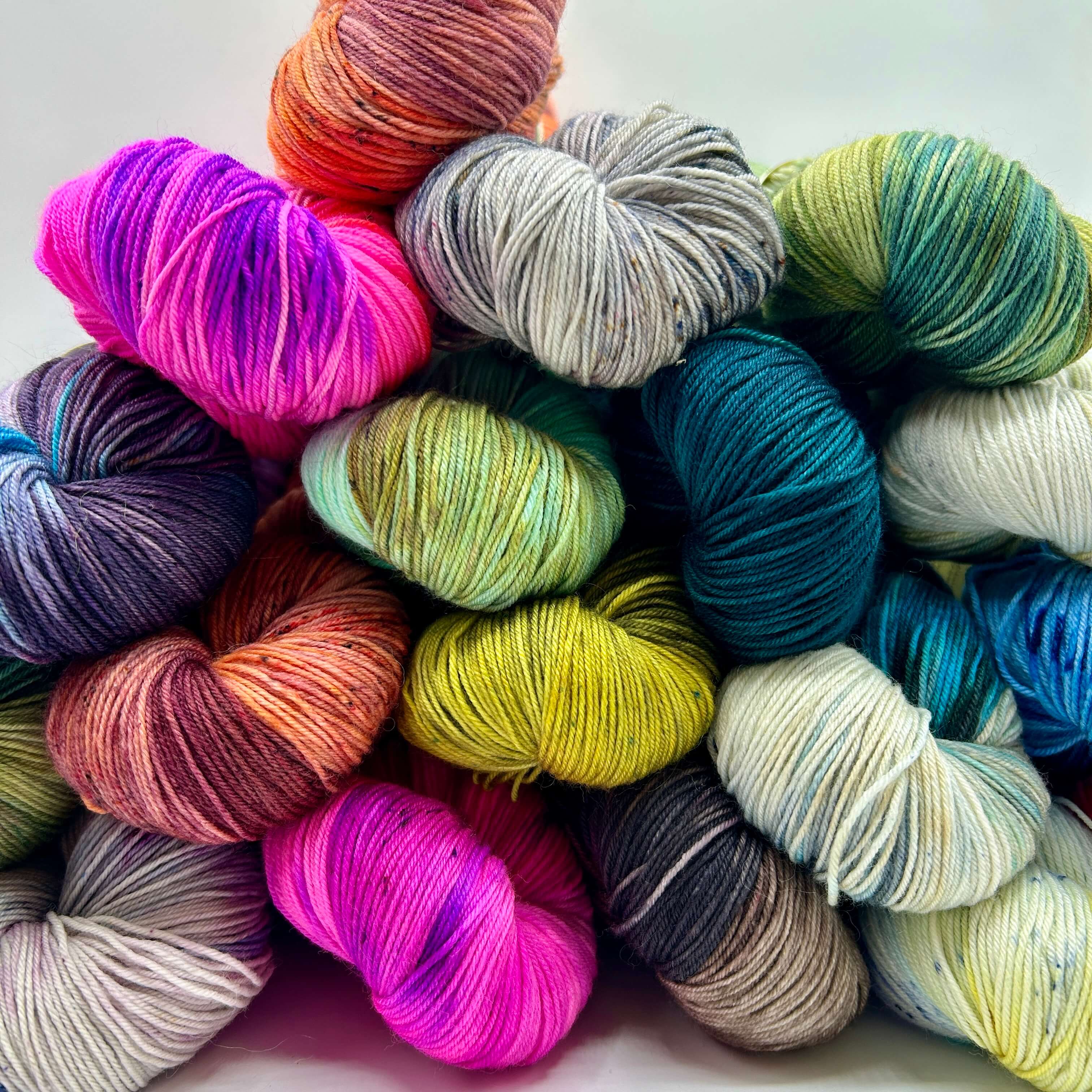 from Scotland My Mama Knits Choufunga 4ply hand dyed sock yarn