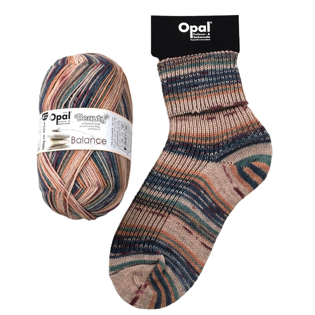 brown  socks made in opal 4ply sock yarn wool for hand knit crochet socks