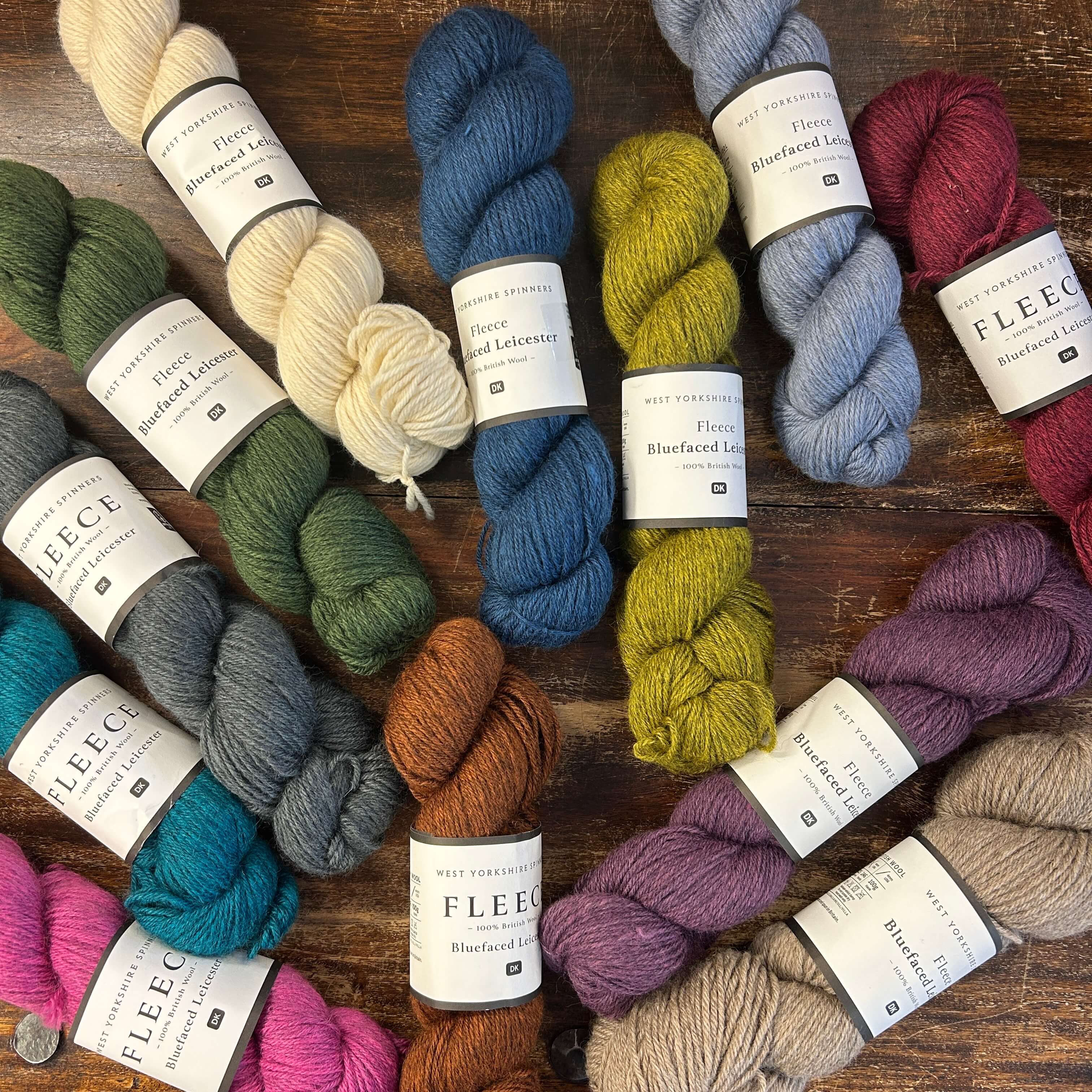 West Yorkshire Spinner Fleece Bluefaced Leicester DK 100% British